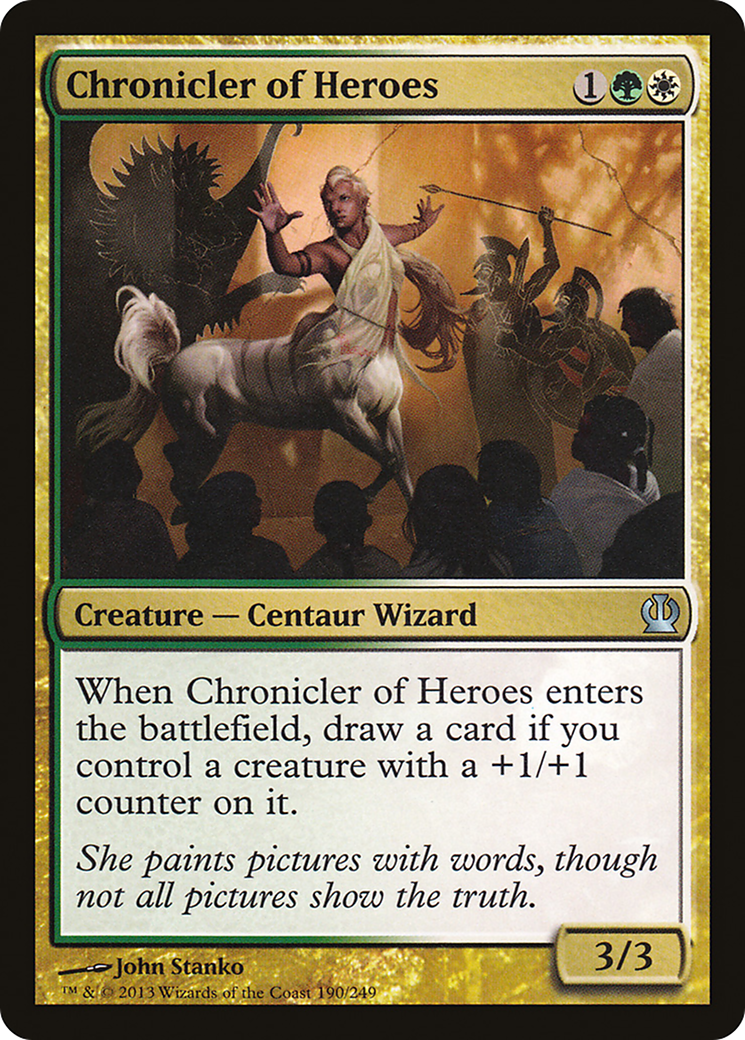 Chronicler of Heroes (THS-190) - Theros Foil