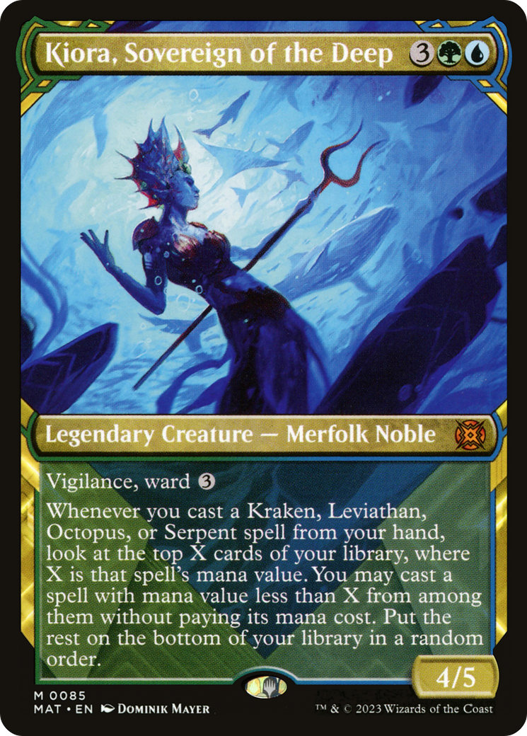 Kiora, Sovereign of the Deep (MAT-085) - March of the Machine: The Aftermath: (Showcase) Foil