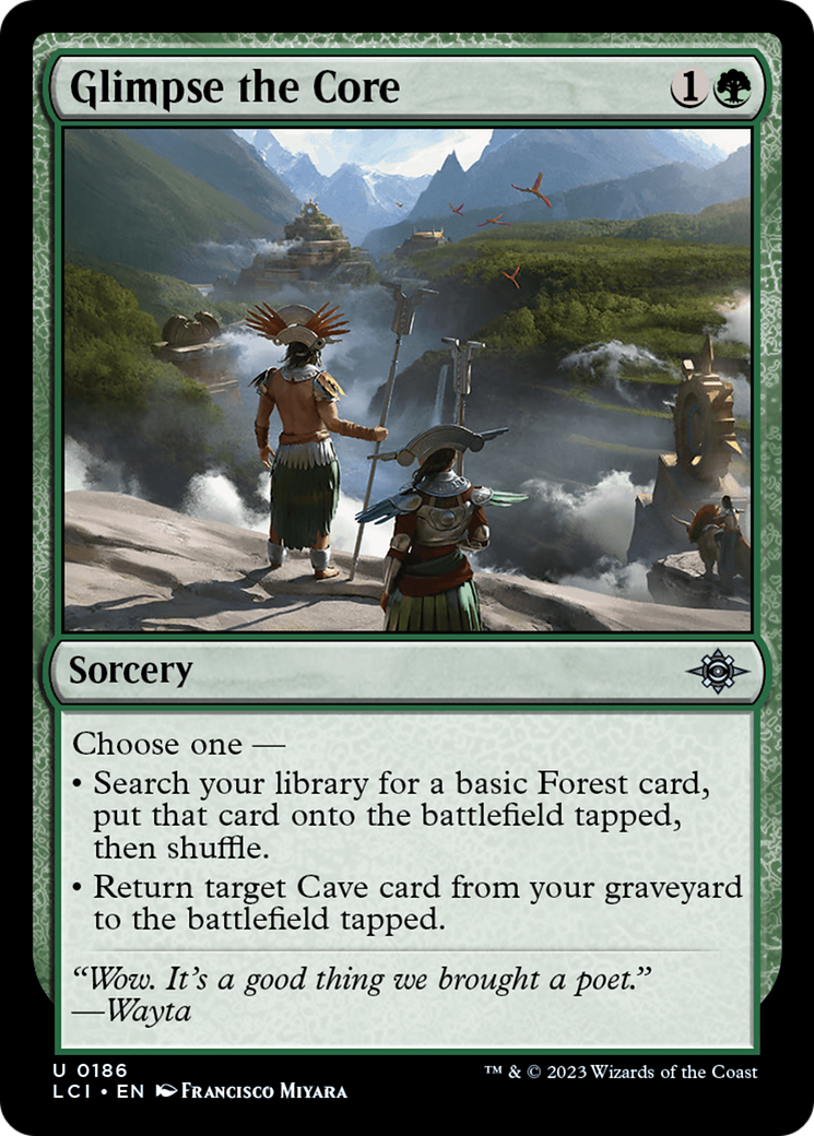 Glimpse the Core (LCI-186) - The Lost Caverns of Ixalan Foil