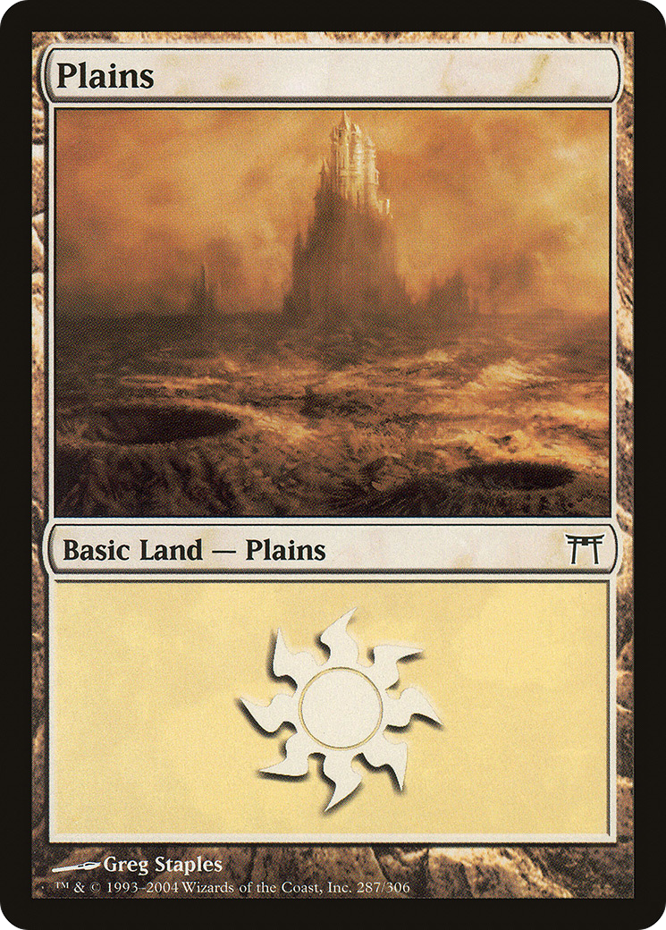 Plains (CHK-287) - Champions of Kamigawa