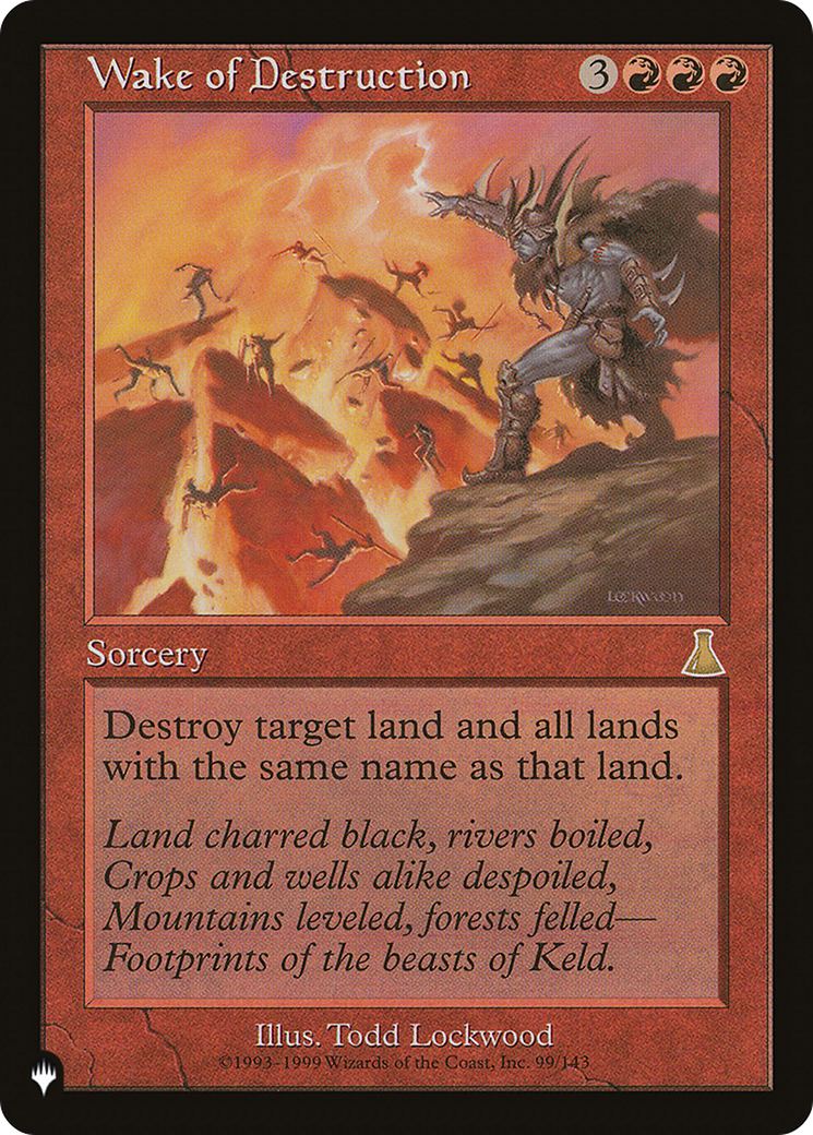 Wake of Destruction (LIST-UDS-99) - The List