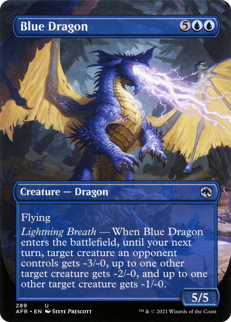 Blue Dragon (AFR-289) - Adventures in the Forgotten Realms (Borderless) Foil