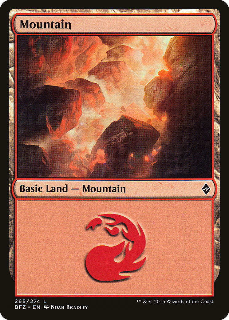 Mountain (BFZ-265A) - Battle for Zendikar