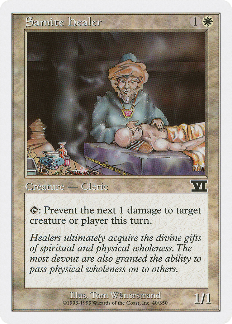 Samite Healer (6ED-040) - Classic Sixth Edition