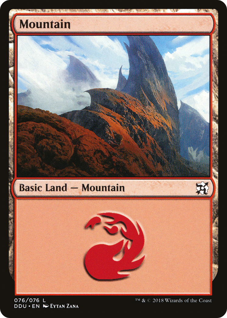 Mountain (DDU-076) - Duel Decks: Elves vs. Inventors