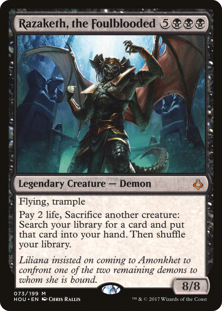 Razaketh, the Foulblooded (HOU-073) - Hour of Devastation Foil