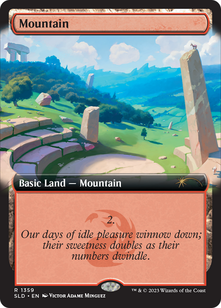Mountain (SLD-1359) - Secret Lair Drop: (Extended Art) Foil