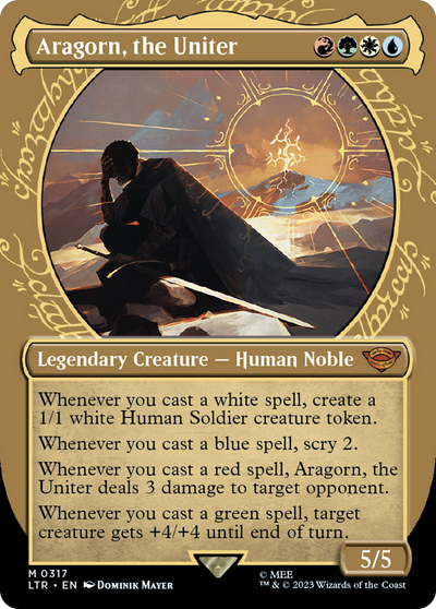 Aragorn, the Uniter (LTR-317) - The Lord of the Rings: Tales of Middle-earth: (Showcase) (Borderless)