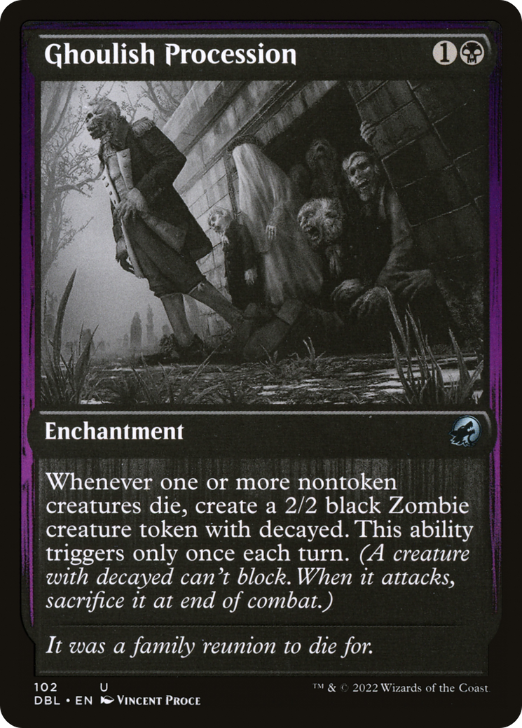 Ghoulish Procession (DBL-102) - Innistrad: Double Feature Foil