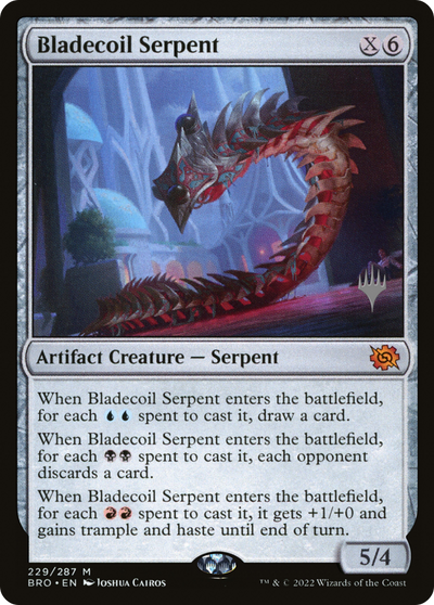 Bladecoil Serpent (PPBRO-229) - The Brothers' War Promos