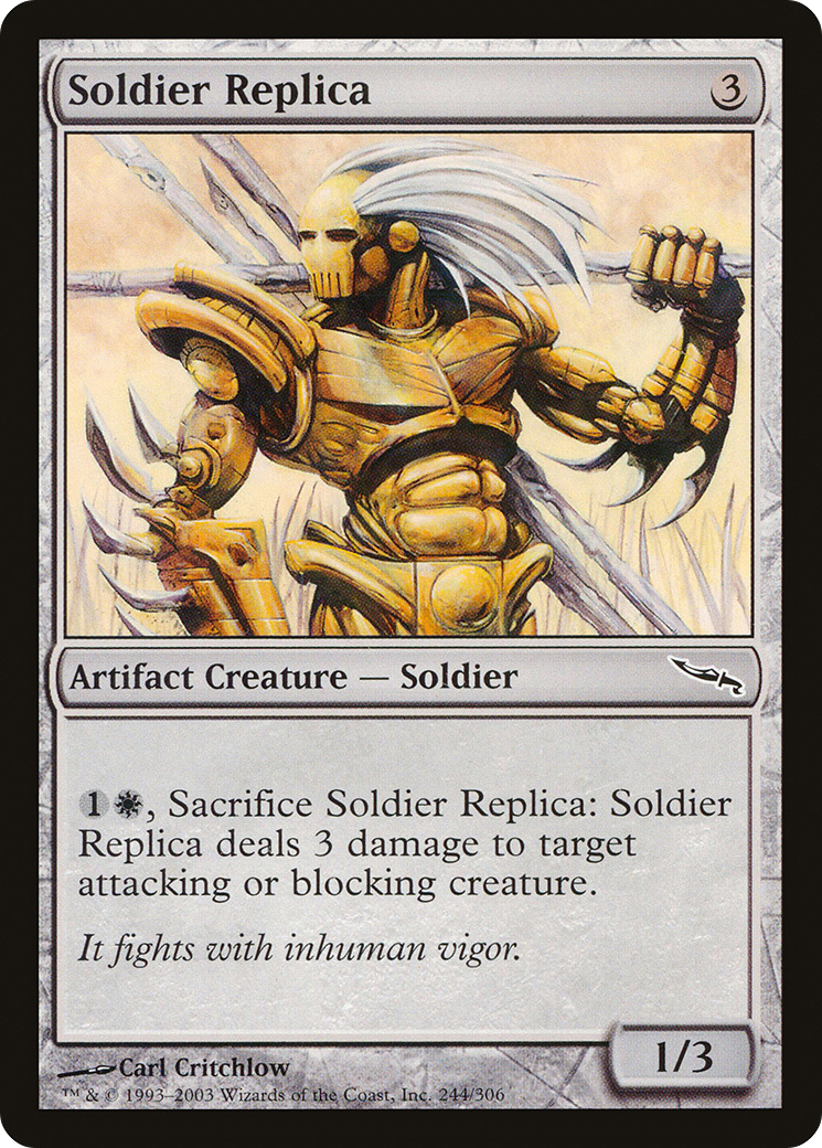 Soldier Replica (MRD-244) - Mirrodin Foil