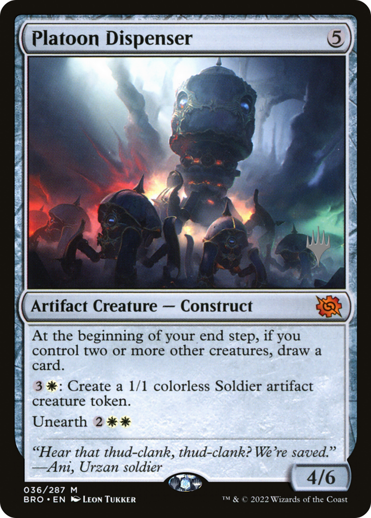 Platoon Dispenser (PPBRO-36P) - The Brothers' War Promos