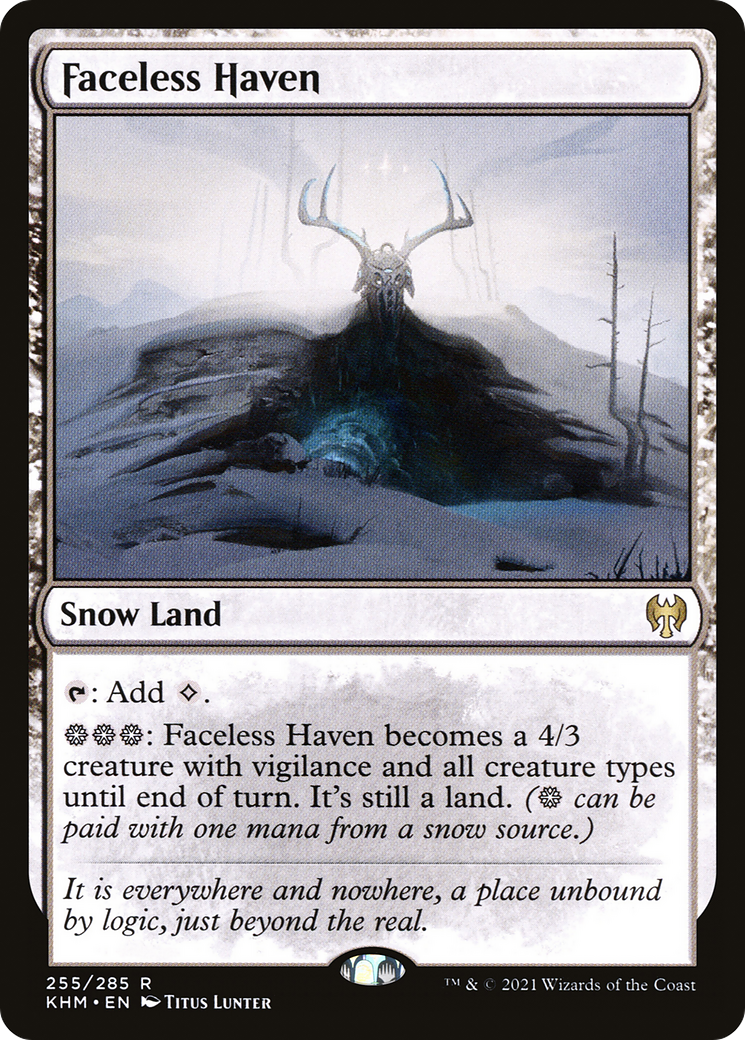Faceless Haven (KHM-255) - Kaldheim: (snow) Foil