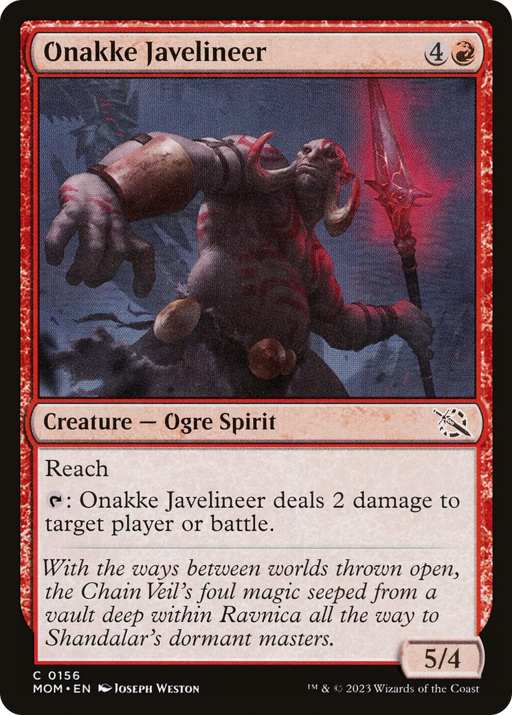 Onakke Javelineer (MOM-156) - March of the Machine Foil