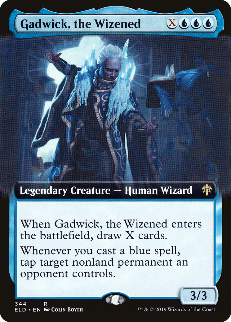 Gadwick, the Wizened (ELD-344) - Throne of Eldraine: (Extended Art) Foil
