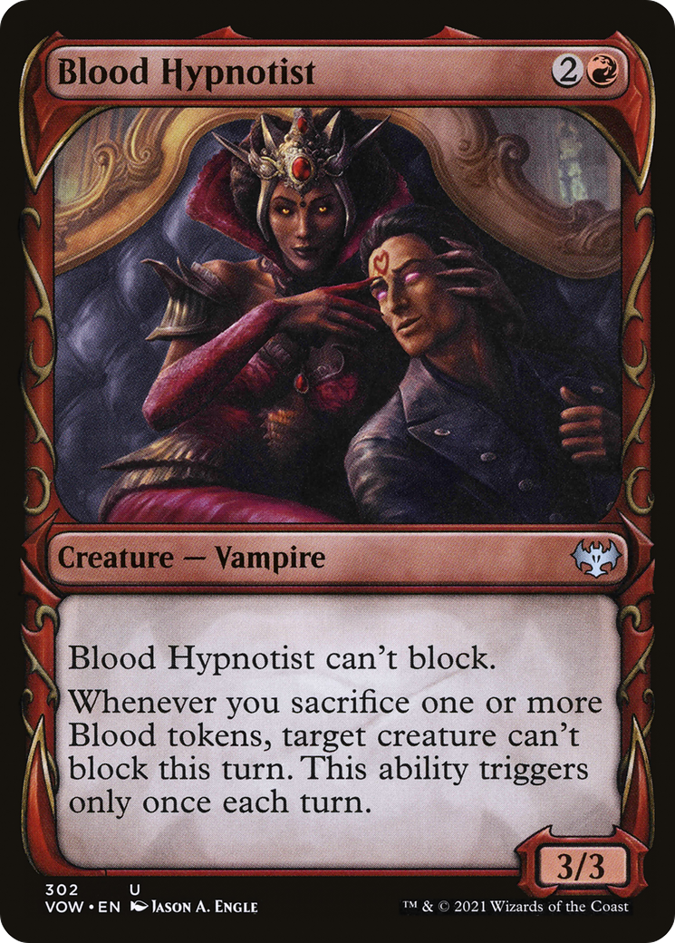 Blood Hypnotist (VOW-302) - Innistrad: Crimson Vow: (Showcase) Foil