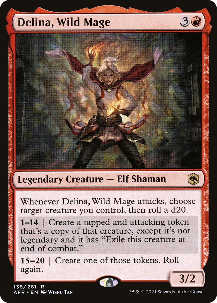 Delina, Wild Mage (AFR-138) - Adventures in the Forgotten Realms Foil