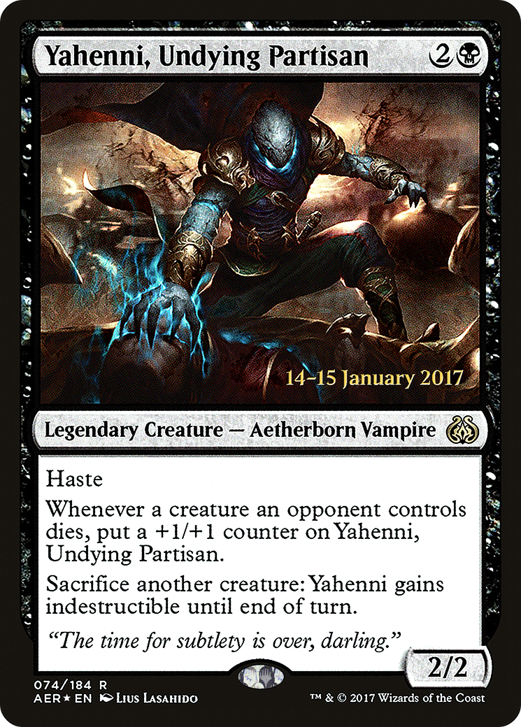 Yahenni, Undying Partisan (PRE-74S) - Aether Revolt Promos Foil