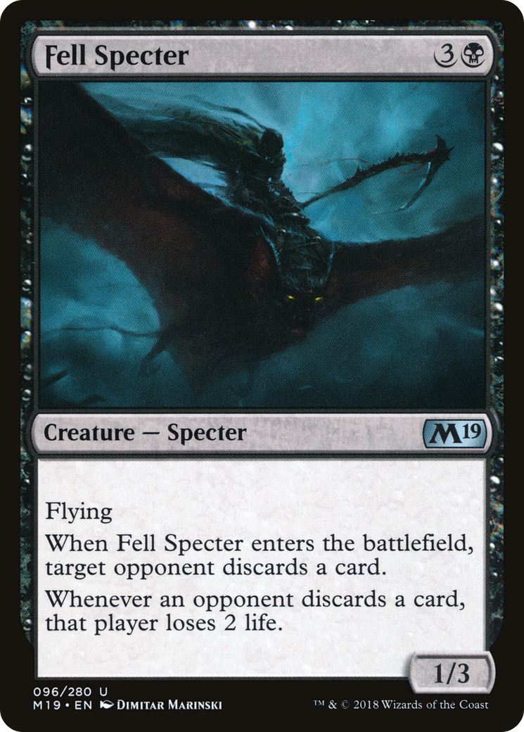 Fell Specter (M19-096) - Core Set 2019 Foil