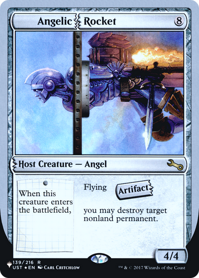 Angelic Rocket (LIST-139/216) - The List (Unfinity Foil Edition) Foil