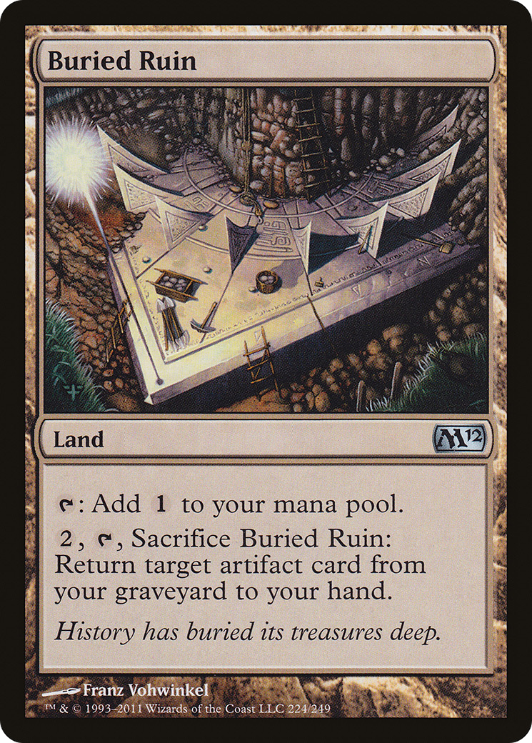 Buried Ruin (M12-224) - Magic 2012 Foil