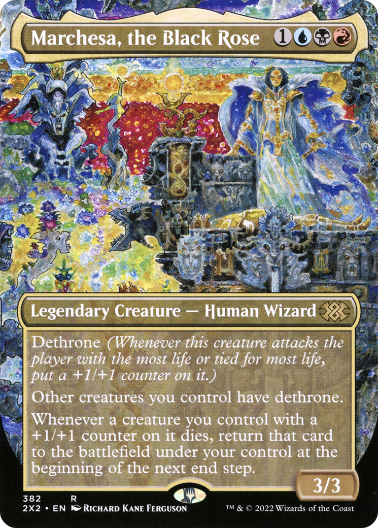 Marchesa, the Black Rose (2X2-382) - Double Masters 2022 (Borderless) Foil