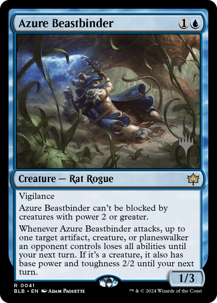 Azure Beastbinder (PPBLB-041) - Bloomburrow Promos