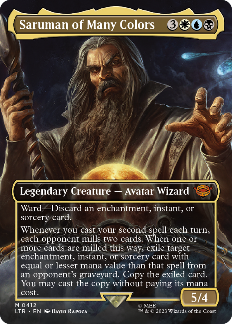 Saruman of Many Colors (LTR-412) - The Lord of the Rings: Tales of Middle-earth (Borderless) Foil