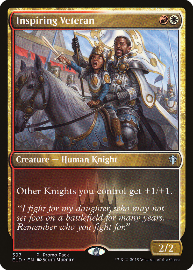 Inspiring Veteran (PPELD-397) - Throne of Eldraine Foil