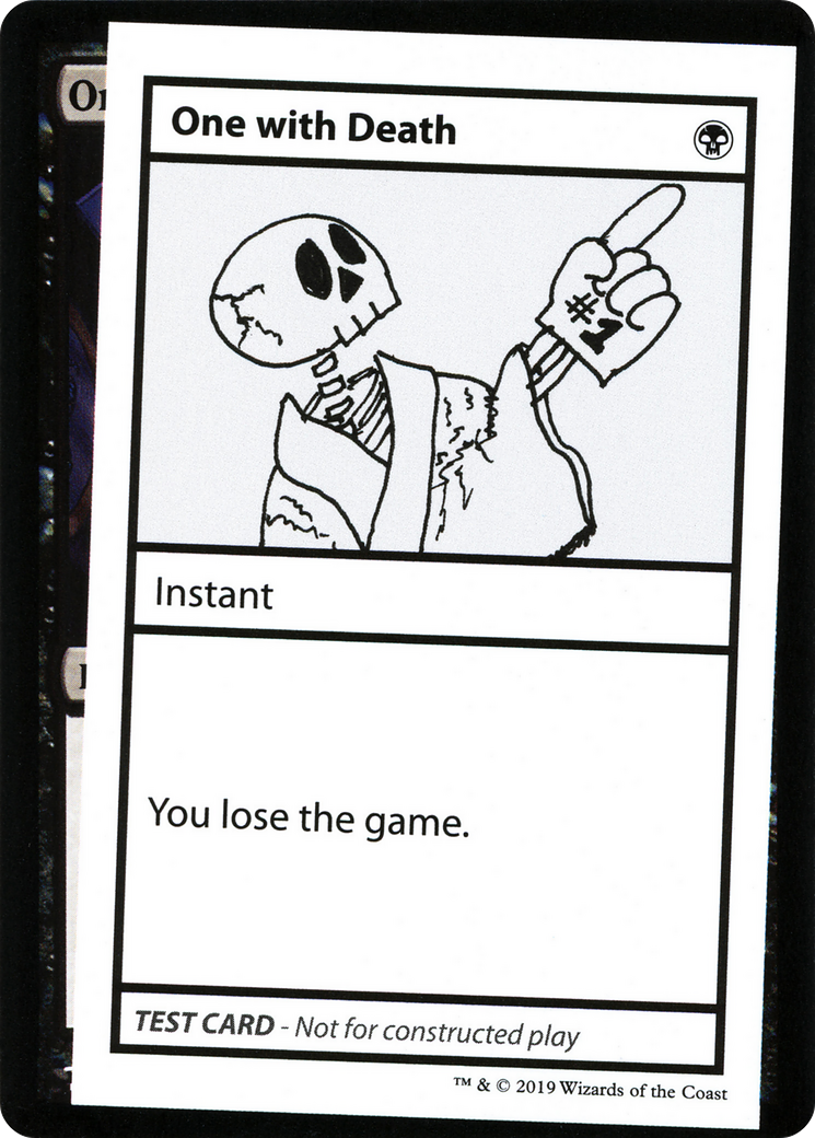 One with Death (CMB1-045) - Mystery Booster Playtest Cards 2021
