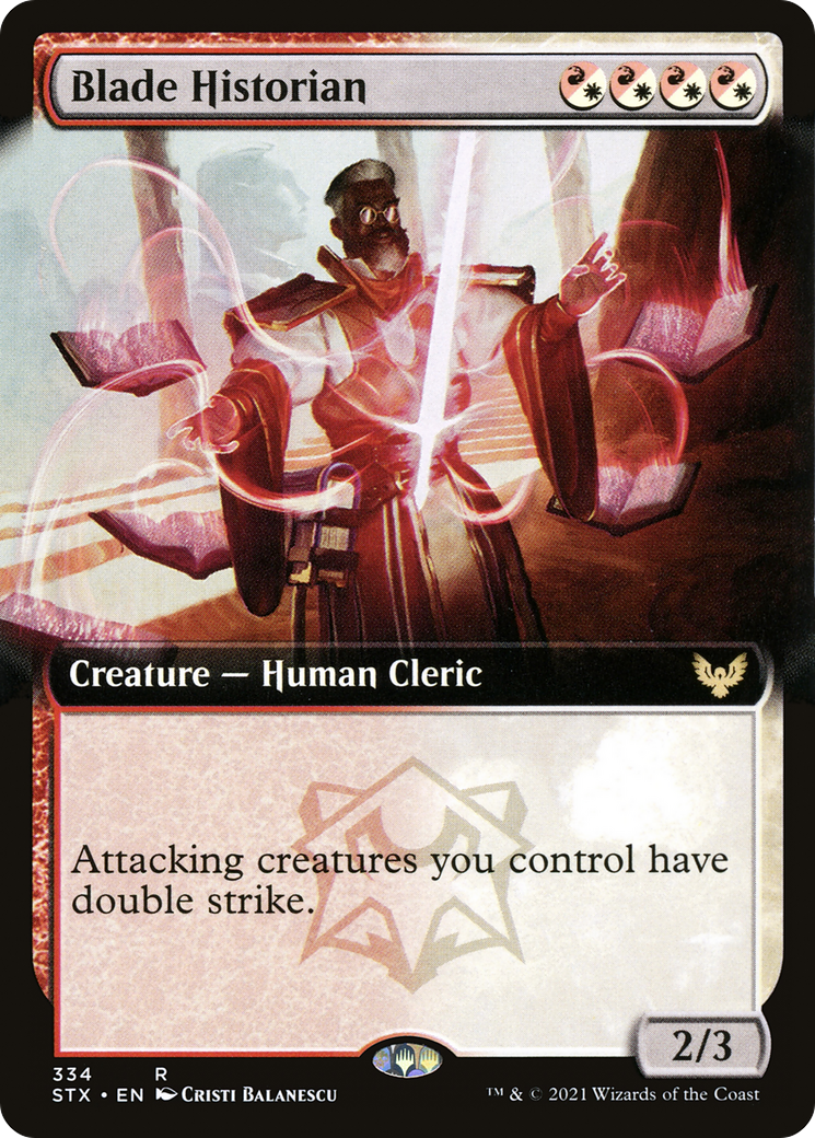 Blade Historian (STX-334) - Strixhaven: School of Mages: (Extended Art) Foil