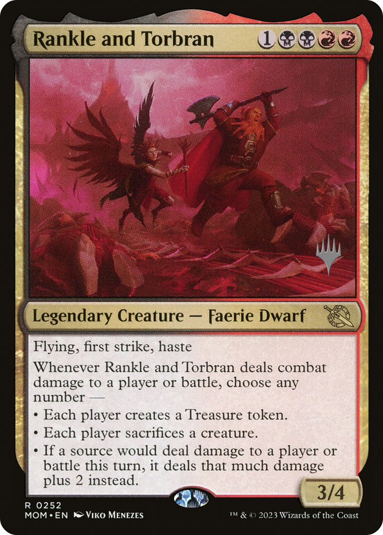 Rankle and Torbran (PPMOM-252P) - March of the Machine Promos Foil