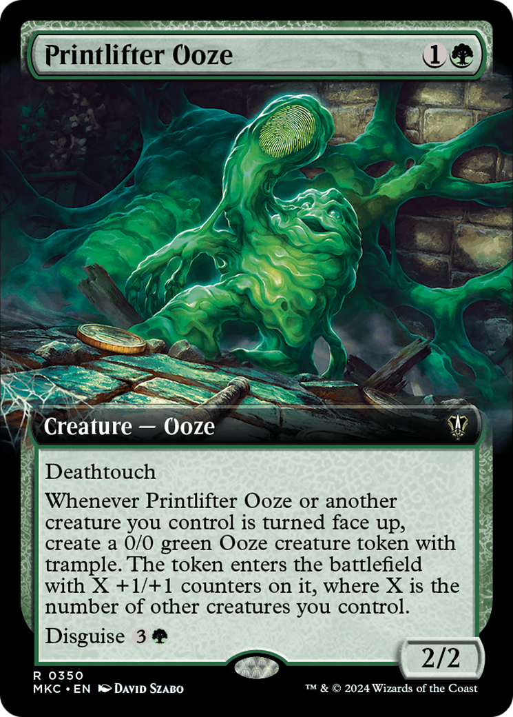 Printlifter Ooze (MKC-350) - Murders at Karlov Manor Commander: (Extended Art)