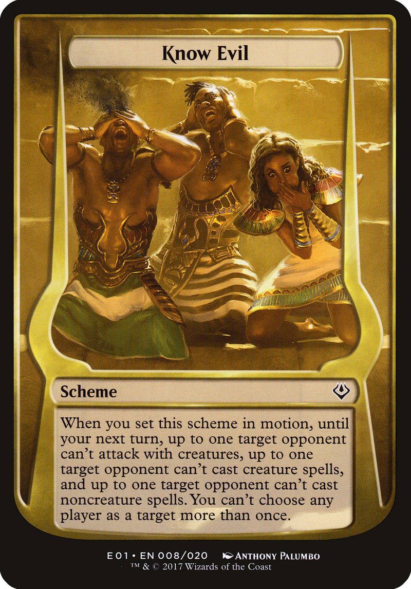 Know Evil (OVER-08★) - Archenemy: Nicol Bolas Schemes