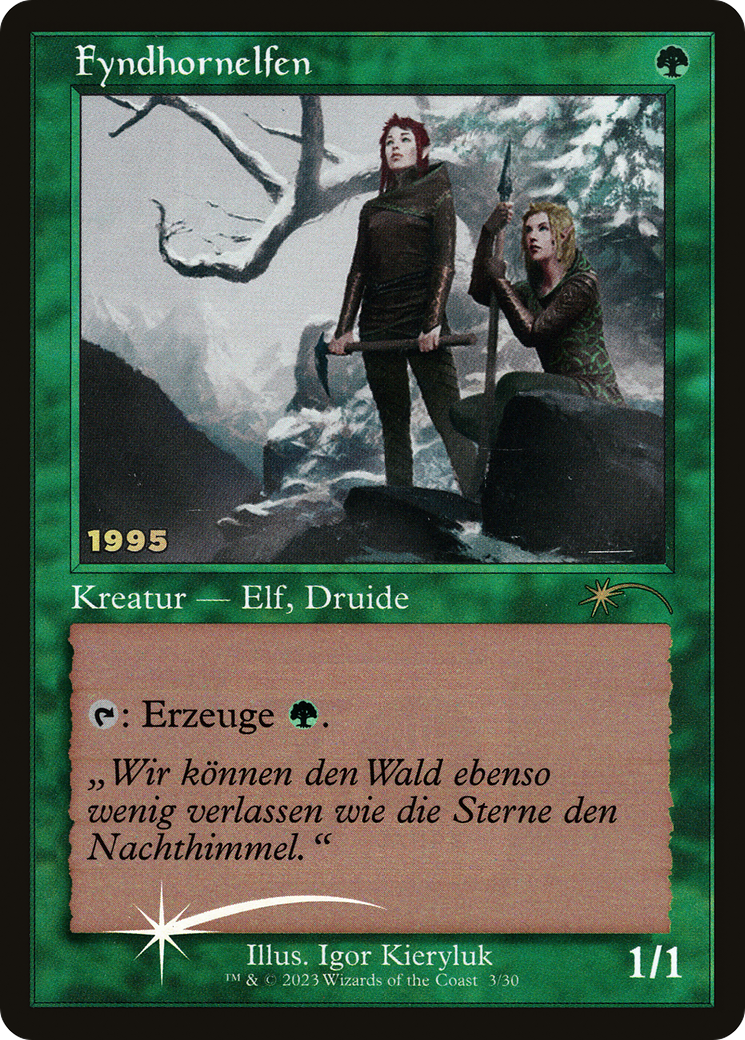 Fyndhorn Elves (30A-P-003) - 30th Anniversary Play Promos Foil