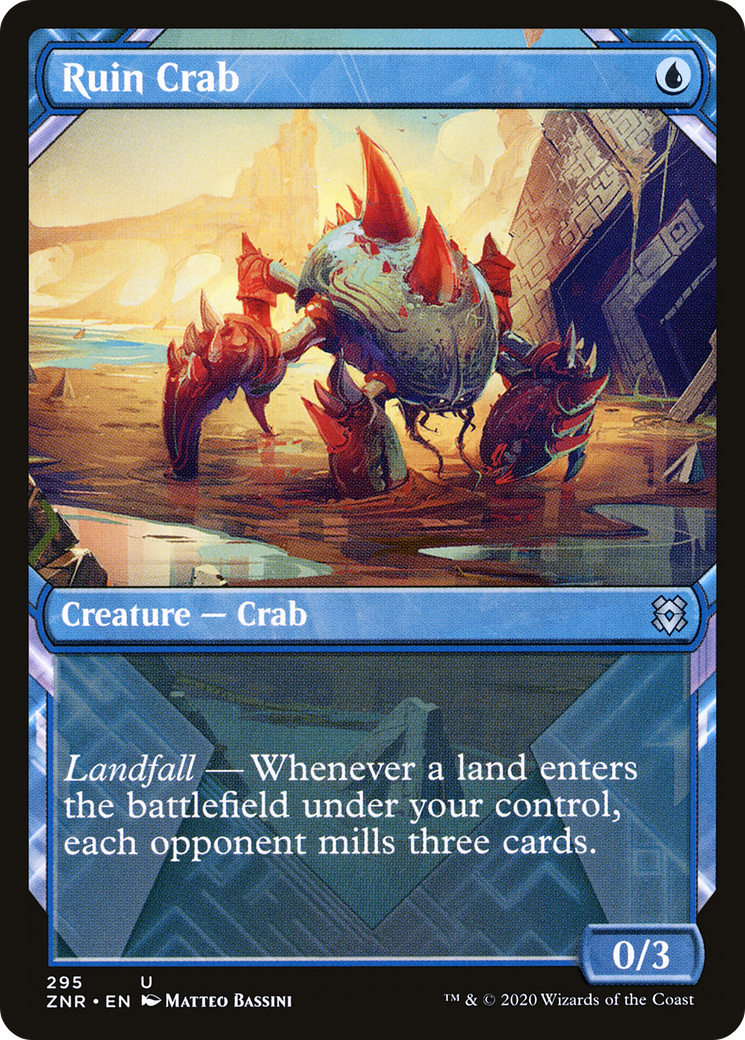 Ruin Crab (ZNR-295) - Zendikar Rising: (Showcase) Foil