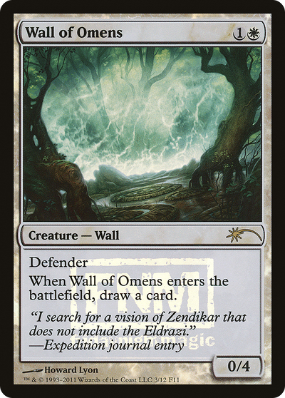 Wall of Omens (FNM-003) - Friday Night Magic 2011 Foil