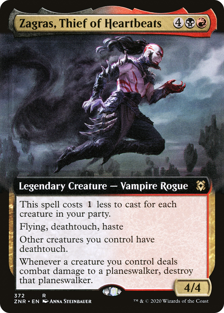 Zagras, Thief of Heartbeats (ZNR-372) - Zendikar Rising: (Extended Art)