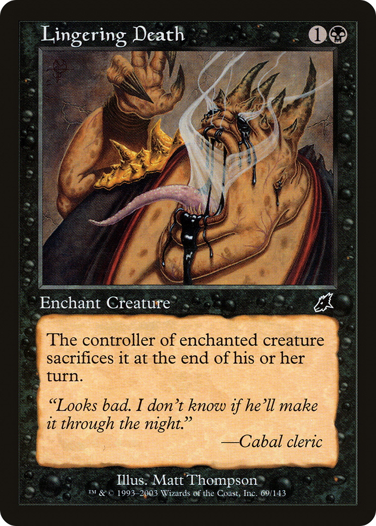 Lingering Death (SCG-069) - Scourge Foil
