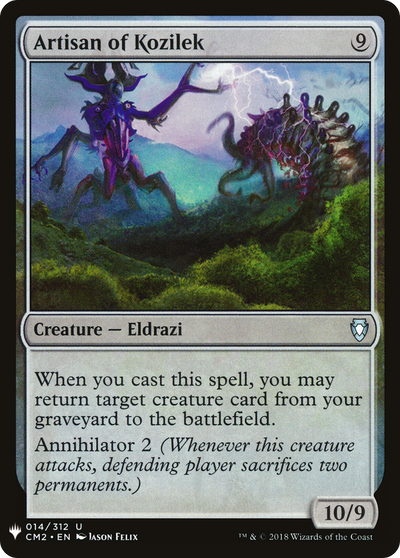 Artisan of Kozilek (LIST-CM2-14) - The List