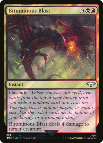 Bituminous Blast (40K-221★) - Warhammer 40,000 Commander Foil