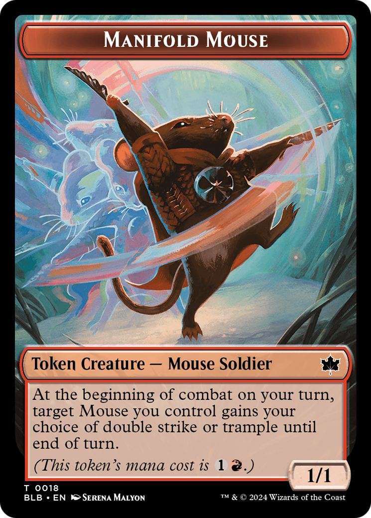 Manifold Mouse (BLB-018) - Bloomburrow Tokens