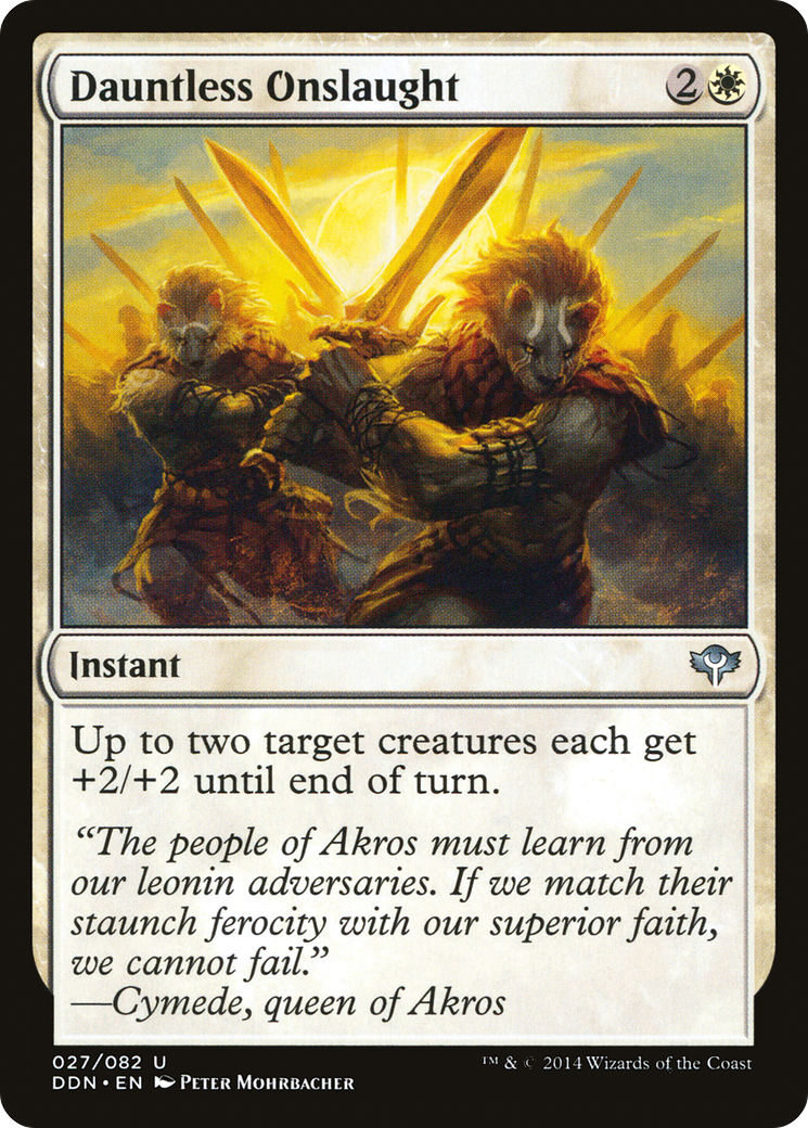 Dauntless Onslaught (DDN-027) - Duel Decks: Speed vs. Cunning
