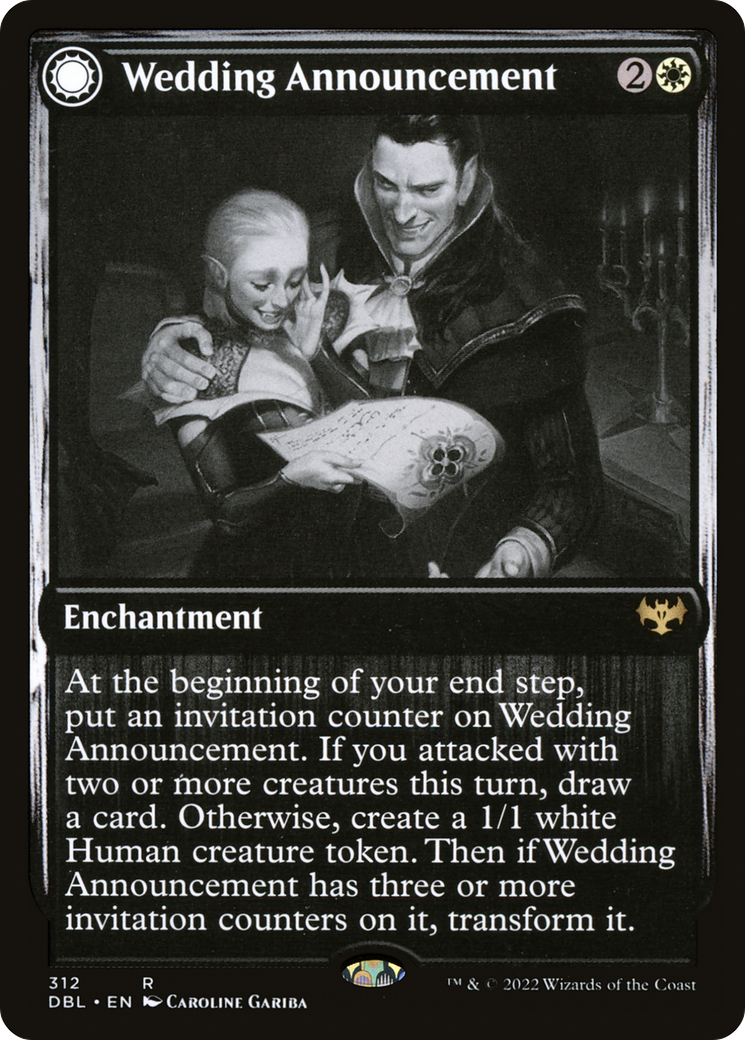 Wedding Announcement // Wedding Festivity (DBL-312) - Innistrad: Double Feature: (Double Faced Transform) Foil
