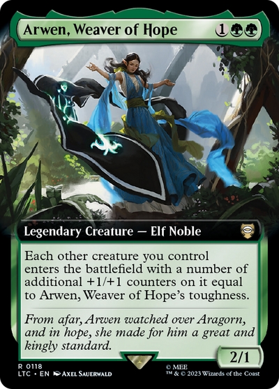 Arwen, Weaver of Hope (LTC-118) - Tales of Middle-earth Commander: (Extended Art)