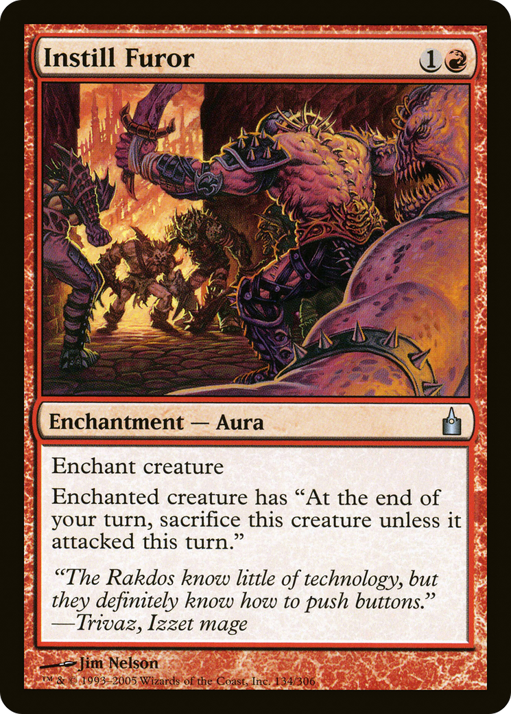 Instill Furor (RAV-134) - Ravnica: City of Guilds Foil