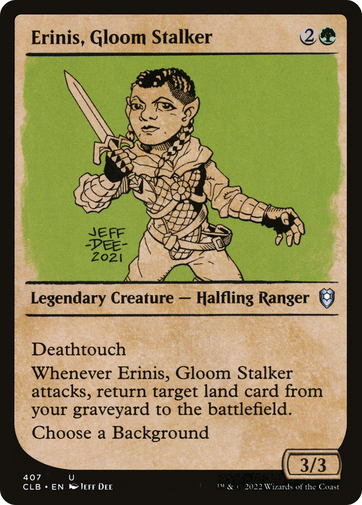 Erinis, Gloom Stalker (CLB-407) - Commander Legends: Battle for Baldur's Gate: (Showcase) Foil