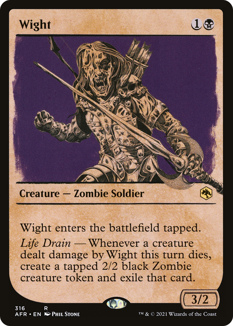 Wight (AFR-316) - Adventures in the Forgotten Realms: (Showcase) Foil