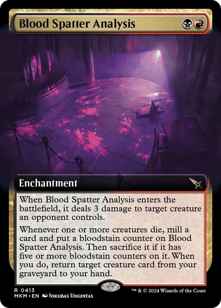 Blood Spatter Analysis (MKM-413) - Murders at Karlov Manor: (Extended Art) Foil