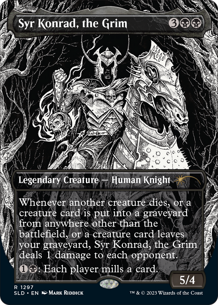 Syr Konrad, the Grim (SLD-1297) - Secret Lair Drop (Borderless) Foil